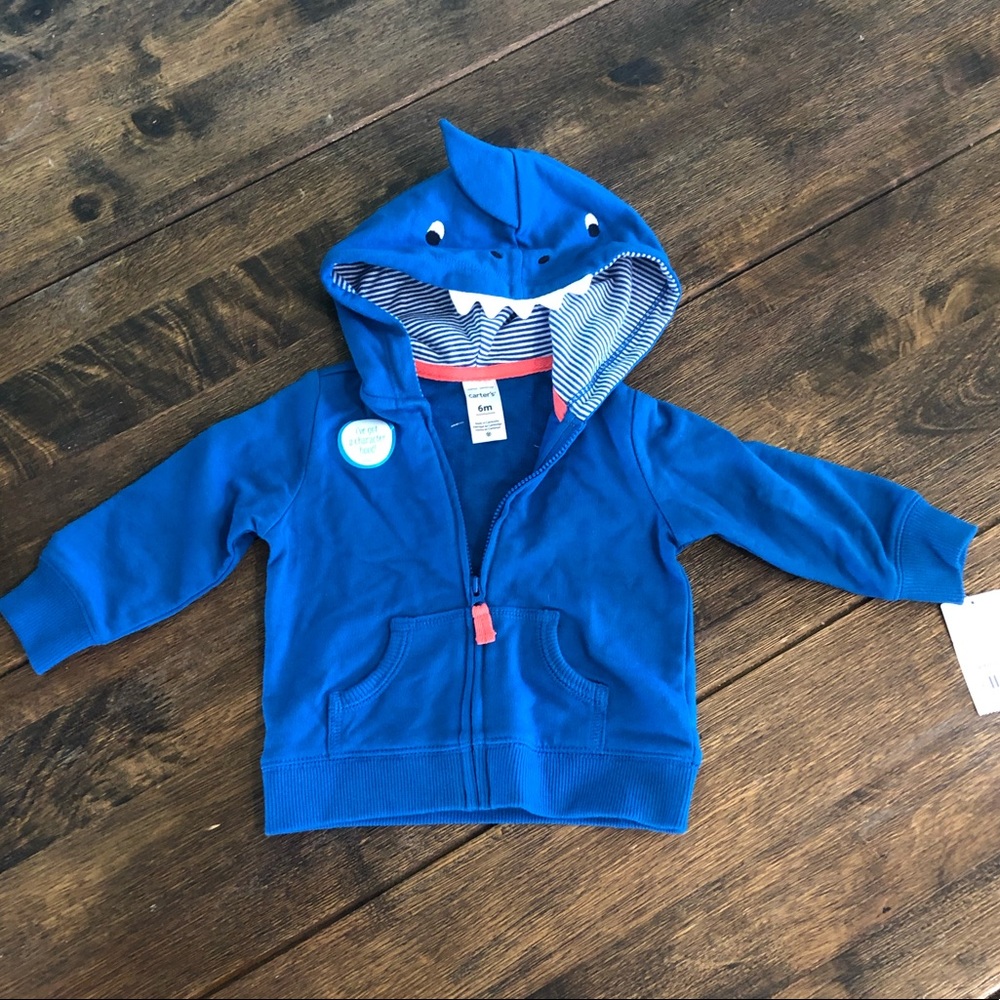 NWT Carter’s Shark Hoodie